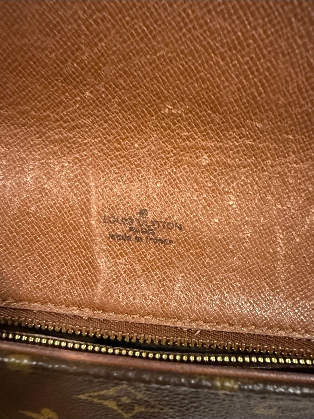Louis Vuitton Brown Monogram Crossbody Saddle Bag with Tan Strap